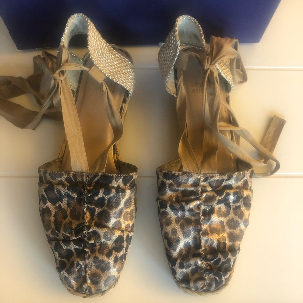 Stuart Weitzman Denia Cheetah Print Espadrilles - image 1